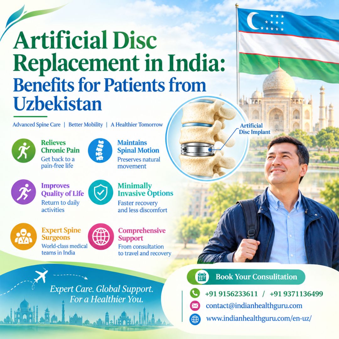 Artificial disc replacement cost in India for Uzbekistan