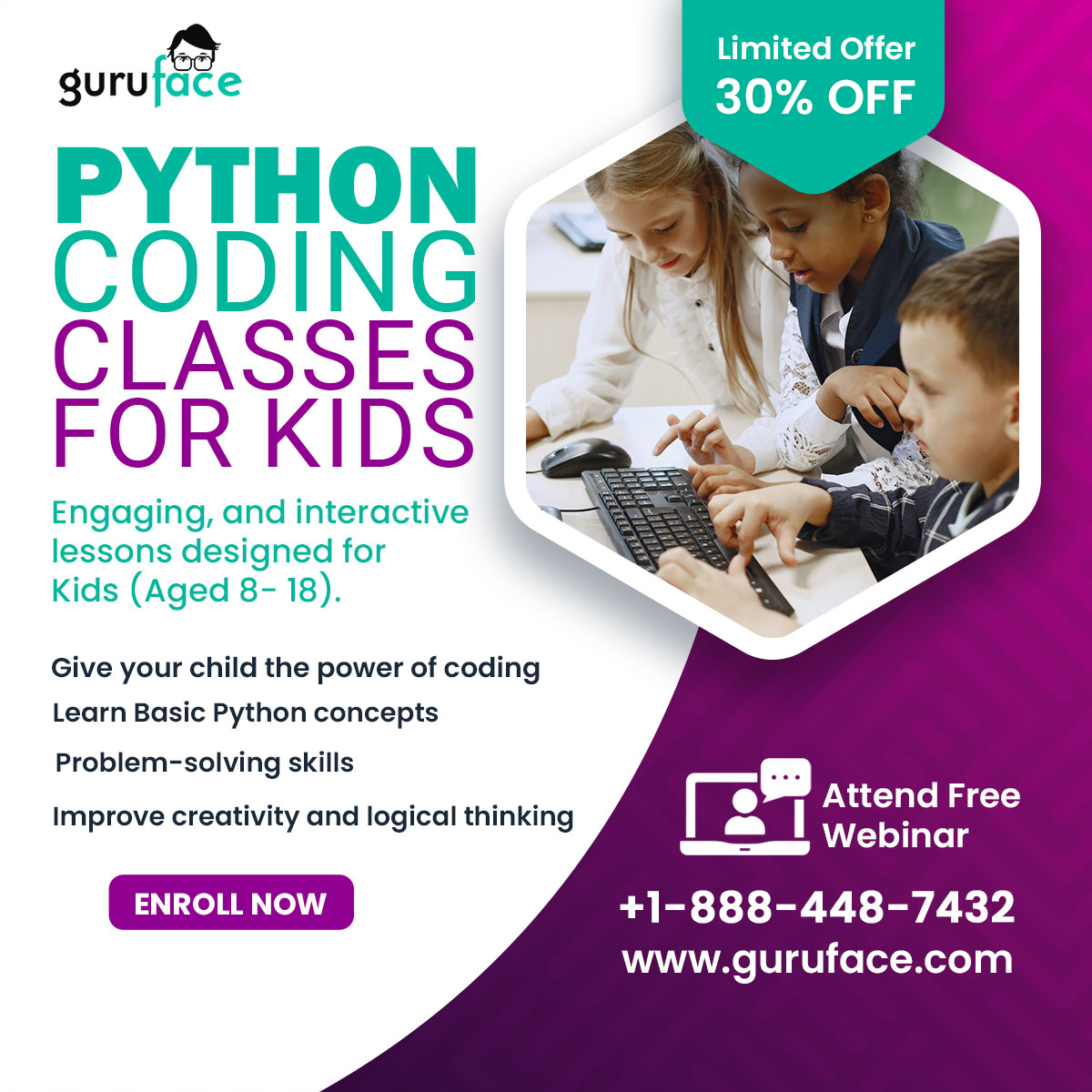 Python Coding Live Class for Kids - Join Now and Get 30% Discount on Course Fee - Event